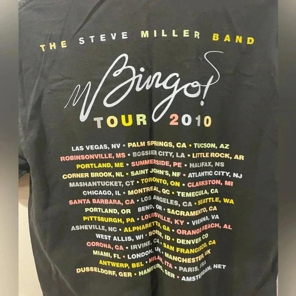 Steve Miller Band 2010 Concert Tour T-Shirt - Picture 3 of 7